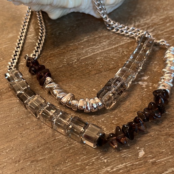 Kenneth Cole Crystal Cube Necklace - Picture 3 of 5